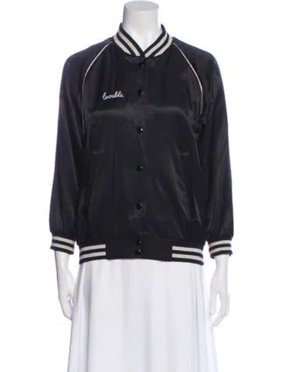 Pre-owned R13 Bomber Jacket In Black