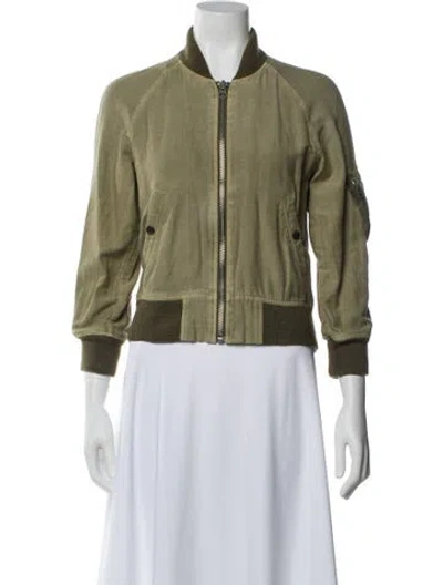 Pre-owned R13 Bomber Jacket In Green