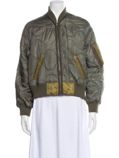 Pre-owned R13 Bomber Jacket In Green
