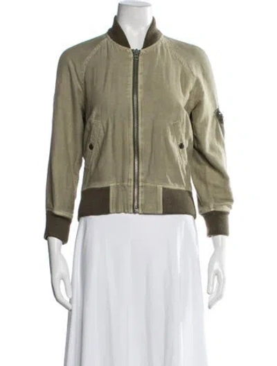 Pre-owned R13 Bomber Jacket In Green