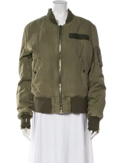 Pre-owned R13 Bomber Jacket In Green