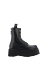 R13 Double Stack Platform Boots In Black