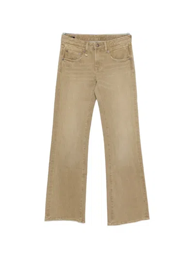 R13 Boy Five-pocket Flared Jeans In Brown