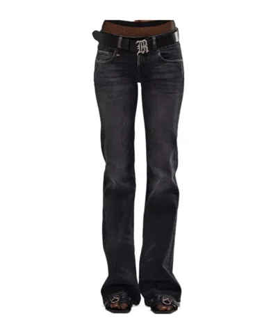R13 Boy Flare In Black