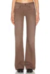 R13 Flared Jeans In Brown