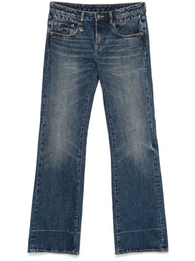 R13 Cuffed Boy Cropped Jeans In Blue
