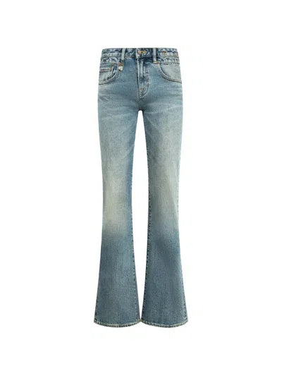 R13 Boy Flare Jeans In Blue