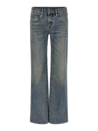 R13 Boy Flare Jeans In Blue