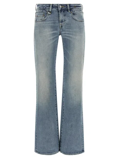 R13 'boy Flare' Jeans In Blue