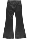 R13 Boy Flared Leather Trousers In Black