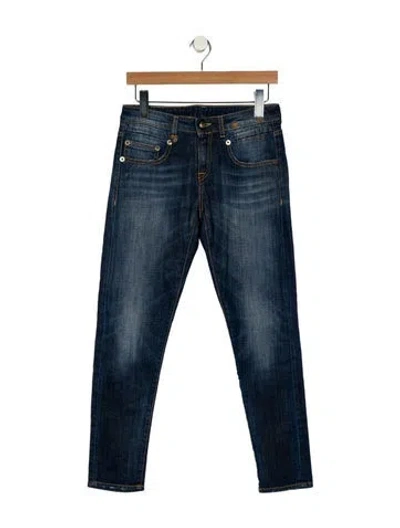 Pre-owned R13 Boy Skinny Skinny Leg Jeans In Blue