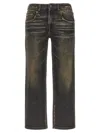 R13 Boy Straight Jeans In Black