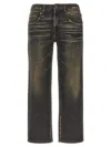 R13 Boy Straight Jeans In Black