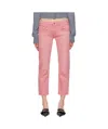 R13 Pink Boy Straight Jeans In Pink