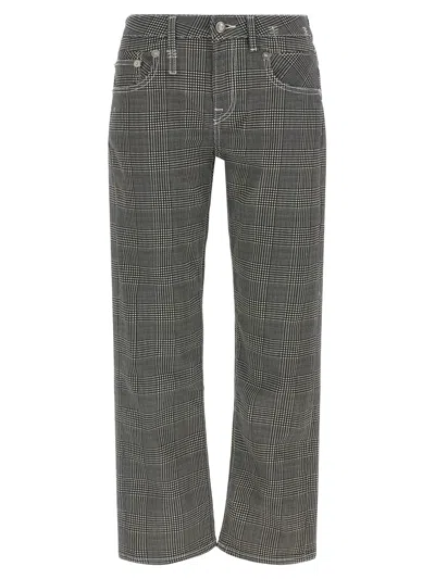 R13 'boy Straight' Pants In Gray