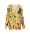 R13 Boyfriend Cardigan In Yellow