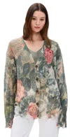 R13 Cardigan Mit Blumen-print In Camo Rose