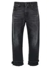 R13 Black Mid-rise Straight Boyfriend Jeans In Black