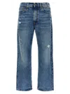 R13 Boyfriend Jeans Garnet Blue In Blue