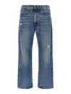 R13 Boyfriend Jeans Garnet Blue In Blue