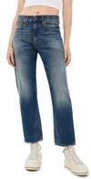 R13 Boyfriend Jeans Garnet Blue In Garnet Blue