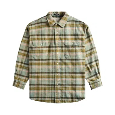 Pre-owned R13 Boyfriend Shirt 'turquoise Plaid' | Blue | Men's Size S