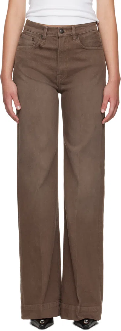R13 Brown Flared Jeans