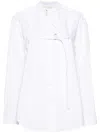 R13 Buckle-fastening Cotton Shirt In White