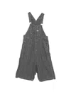 R13 Frayed Denim Overalls In Gray