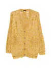 R13 Button Cardigan In Multi