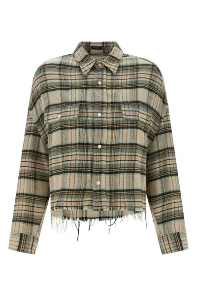 R13 Camicia Frange In Multi