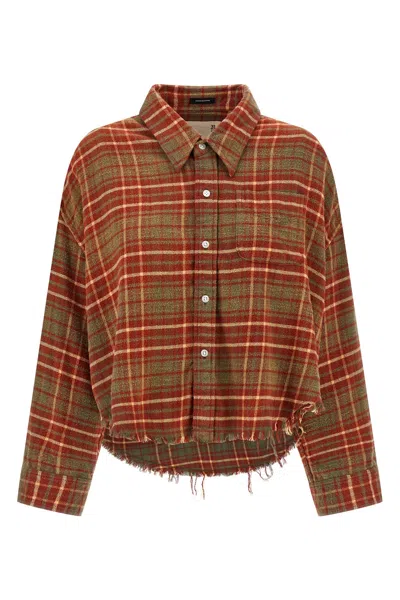 R13 FRINGED SHIRT