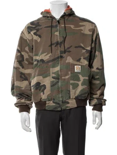Pre-owned R13 Camouflage Print Jacket In Green