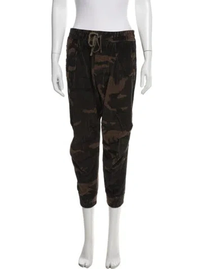 Pre-owned R13 Camouflage Print Straight Leg Pants In Brown
