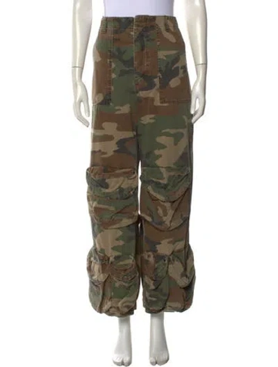Pre-owned R13 Camouflage Print Wide Leg Pants In Multi