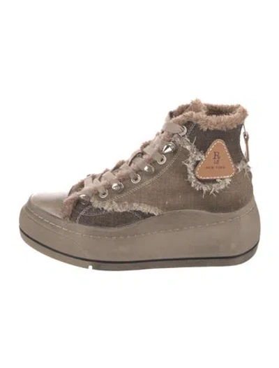 Pre-owned R13 Canvas Boots In Multi