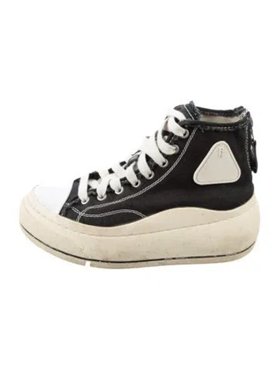 Pre-owned R13 Canvas Chunky Sneakers In Black