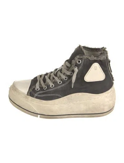 Pre-owned R13 Canvas Chunky Sneakers In Black
