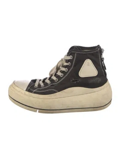 Pre-owned R13 Canvas Chunky Sneakers In Black