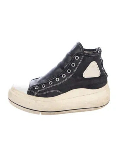 Pre-owned R13 Canvas Chunky Sneakers In Black