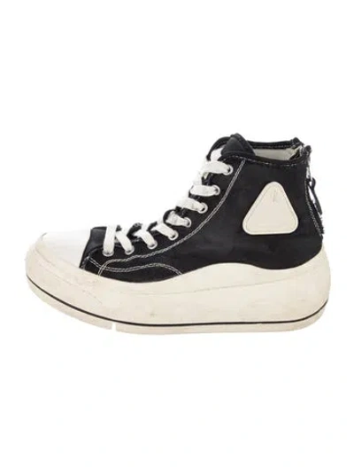 Pre-owned R13 Canvas Chunky Sneakers In Black