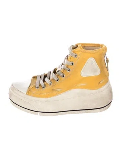 Pre-owned R13 Canvas Chunky Sneakers In Yellow