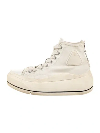 Pre-owned R13 Canvas Distressed Accents Sneakers In Neutrals