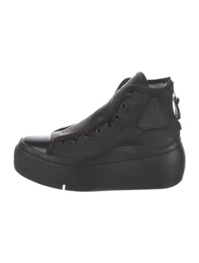 Pre-owned R13 Canvas Lace-up Boots In Black