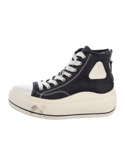 Pre-owned R13 Canvas Sneakers In Black