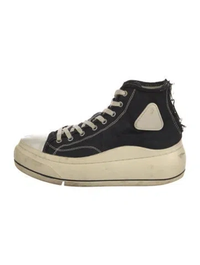 Pre-owned R13 Canvas Sneakers In Black