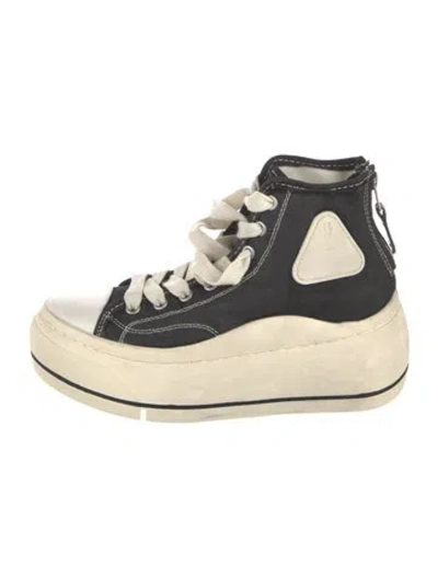 Pre-owned R13 Canvas Sneakers In Black
