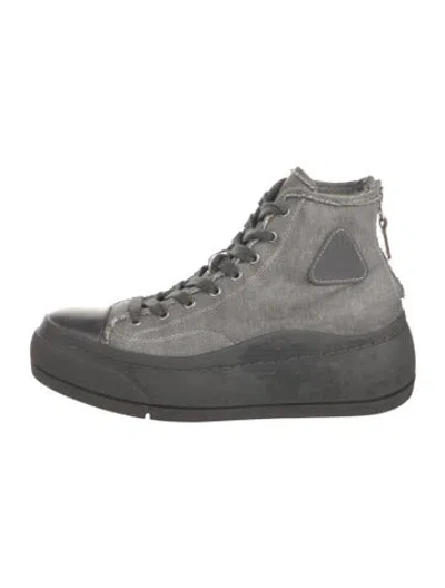 Pre-owned R13 Canvas Sneakers In Gray