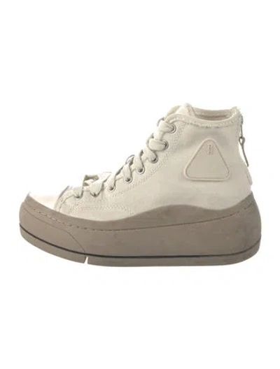 Pre-owned R13 Canvas Sneakers In Neutral