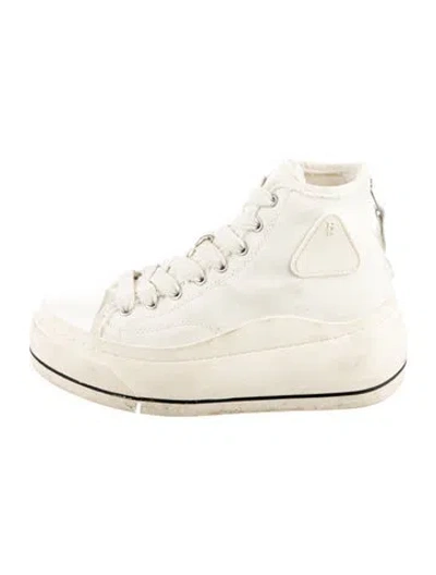 Pre-owned R13 Canvas Sneakers In Neutral